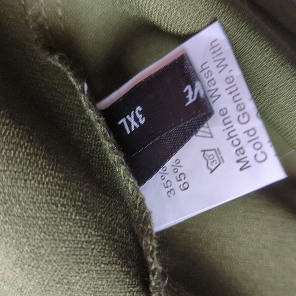 Green Sleeve Top W/ Zipper embellishments NWOT - Picture 5 of 6